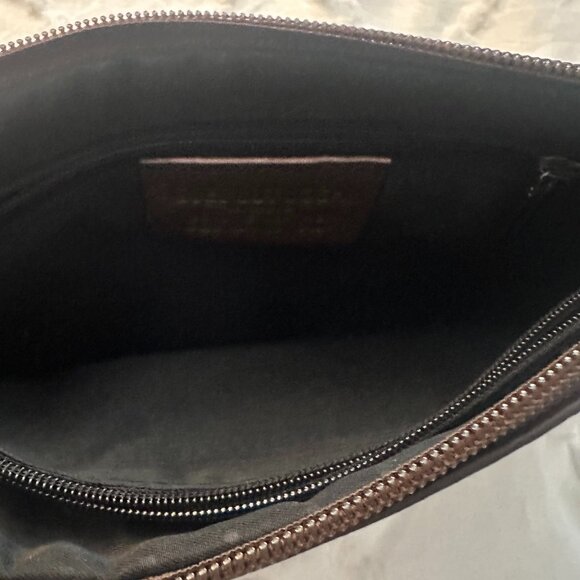 Guei Lutucchi Milano Genuine Leather Clutch Italian Design Crown Logo - Picture 9 of 14